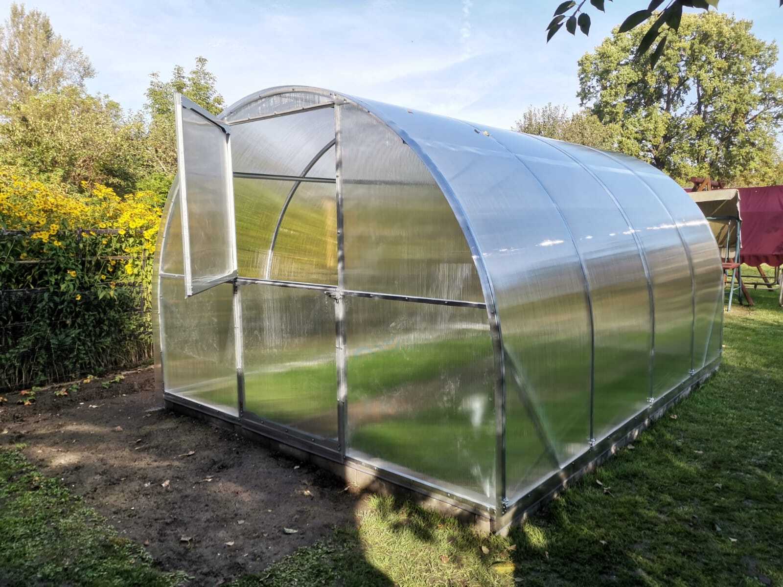 Gewächshaus Tunnel , Polycarbonat, 3x4m,3x6m,3x8m,3x10m und 4mm,6mm