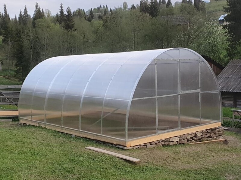Gewächshaus Tunnel Poolüberdachung ''Maestro'' Polycarbonat 4m breit verschiedene Längen Gewächshaus Tunnel Poolüberdachung ''Maestro'' Polycarbonat 4m breit verschiedene Längen