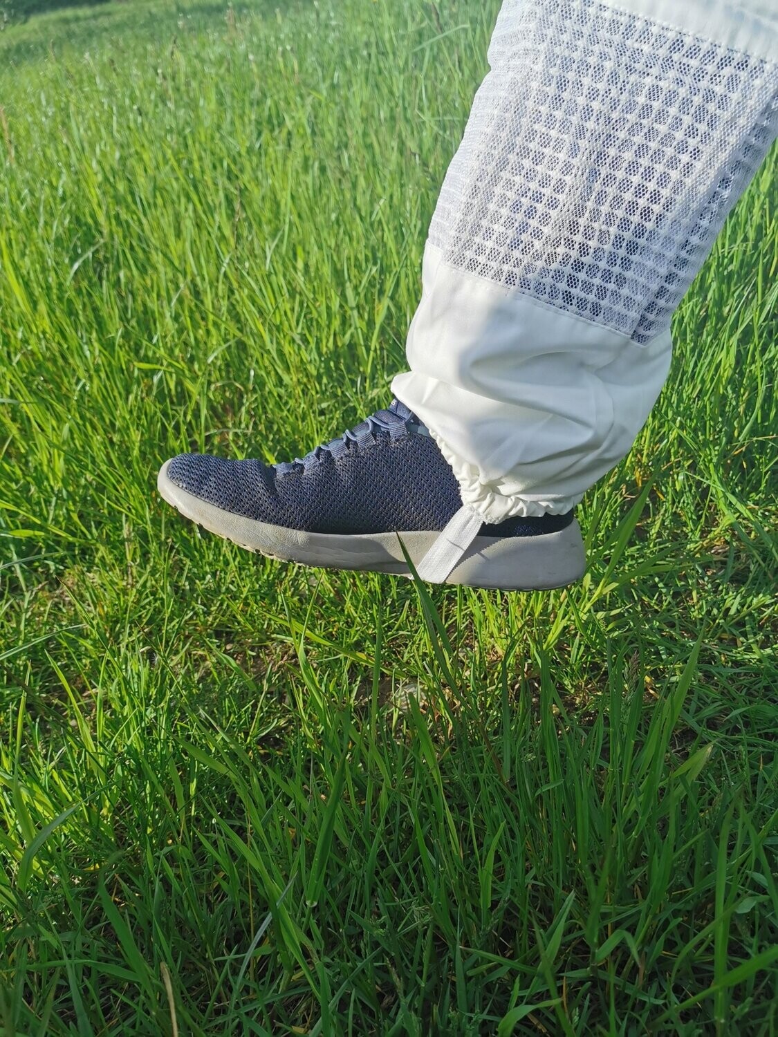 Imkerhose 3-lagig, mit Atmungsnetz weiss