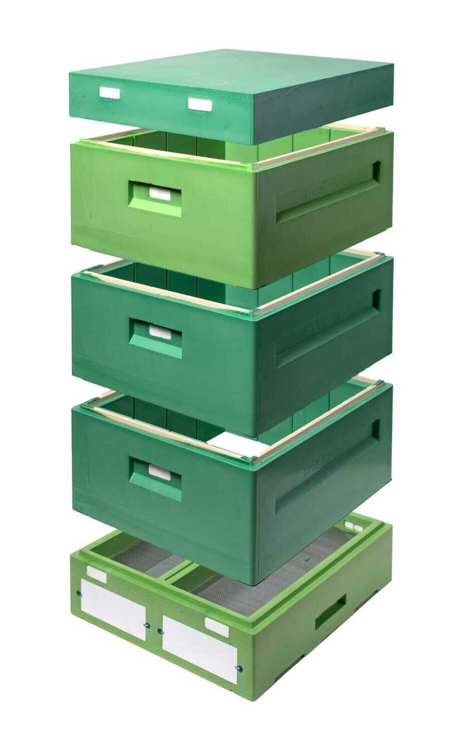 10er Zander/12er DNM Bienenbeute  Polyurethan PUR (mit 3 Zargen),Bee-Shopping