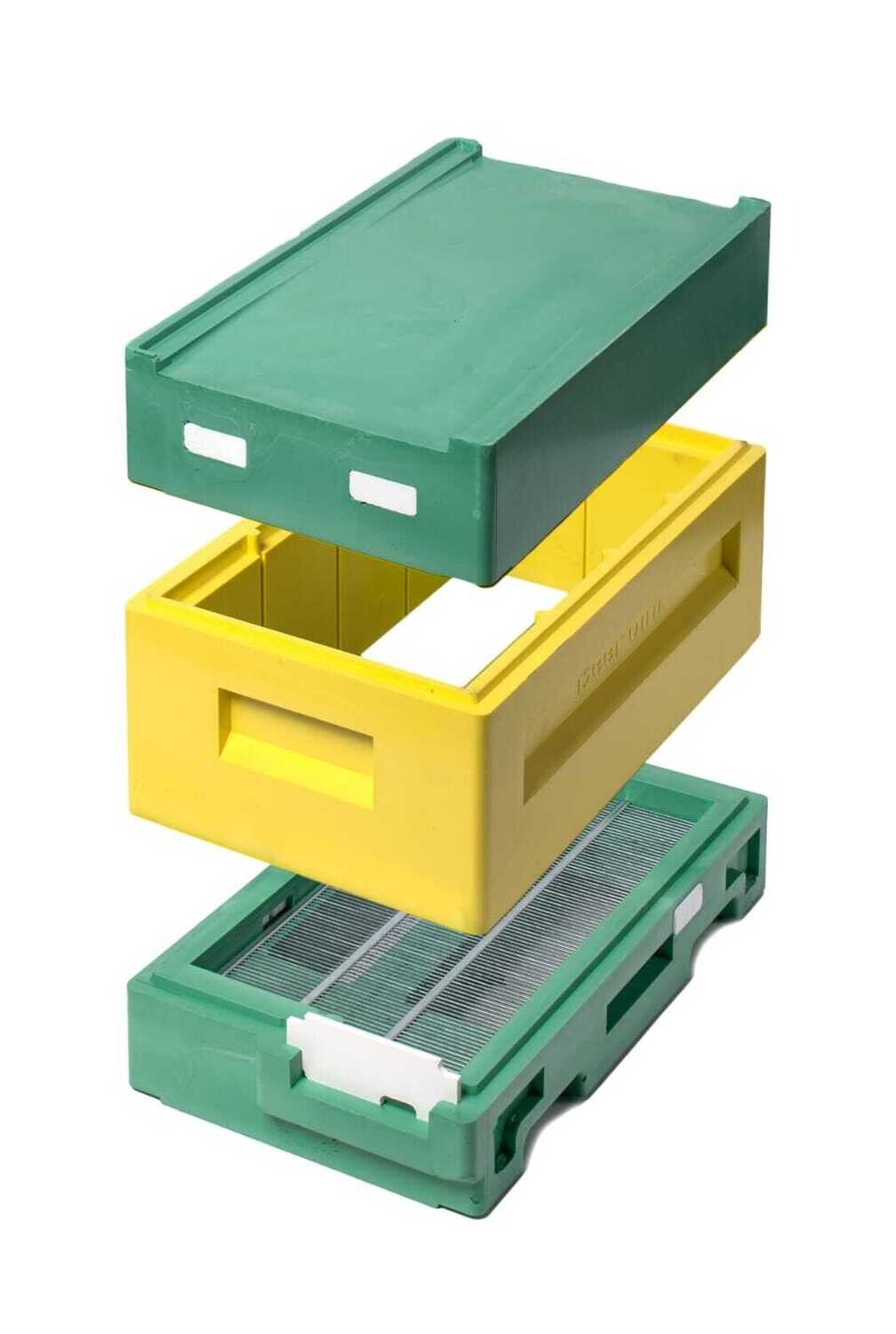 Ableger 12er Mini Plus / (6er US Dadant ,kombinierbar mit 12er Mini Plus)inkl  Trennschiede und Tops