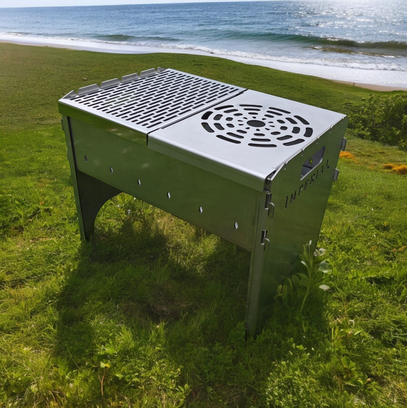 Edelstahl Grill Mangal Campinggrill