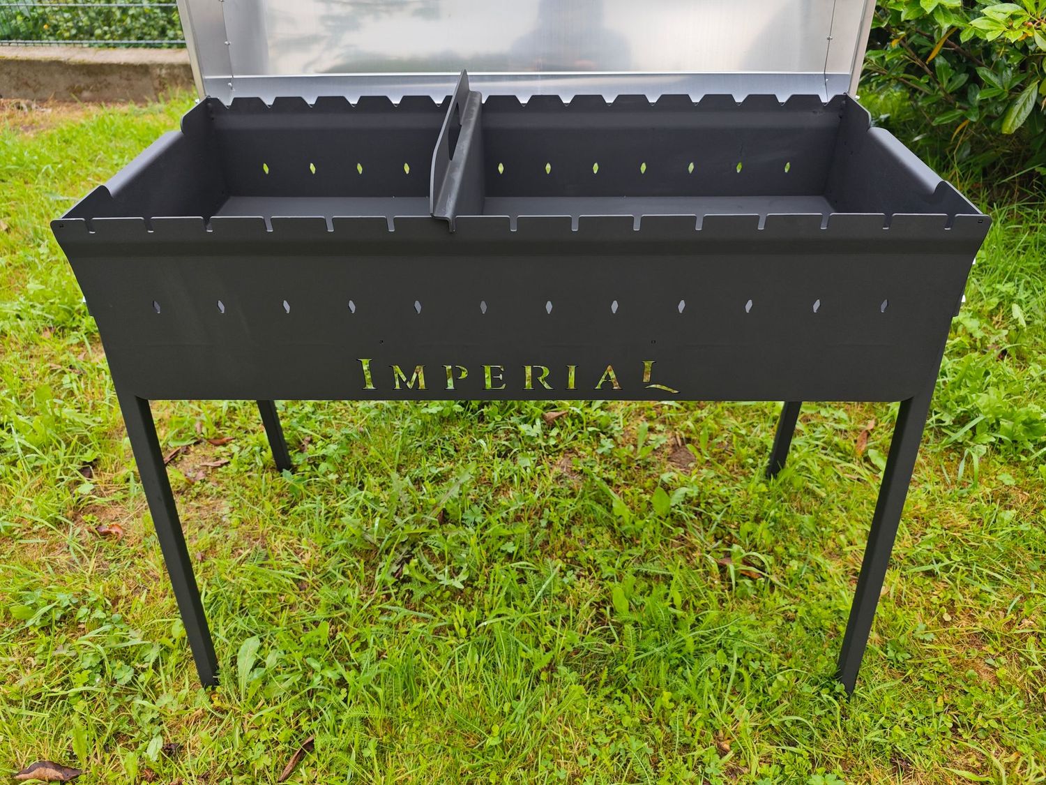 IMPERIAL Grill Mangal 40x90cm  aus Stahl, Grill auf Spießen ,Kochen im Topf und Pfane, Grill auf Rost, Variante: Mangal ohne Zubehör
