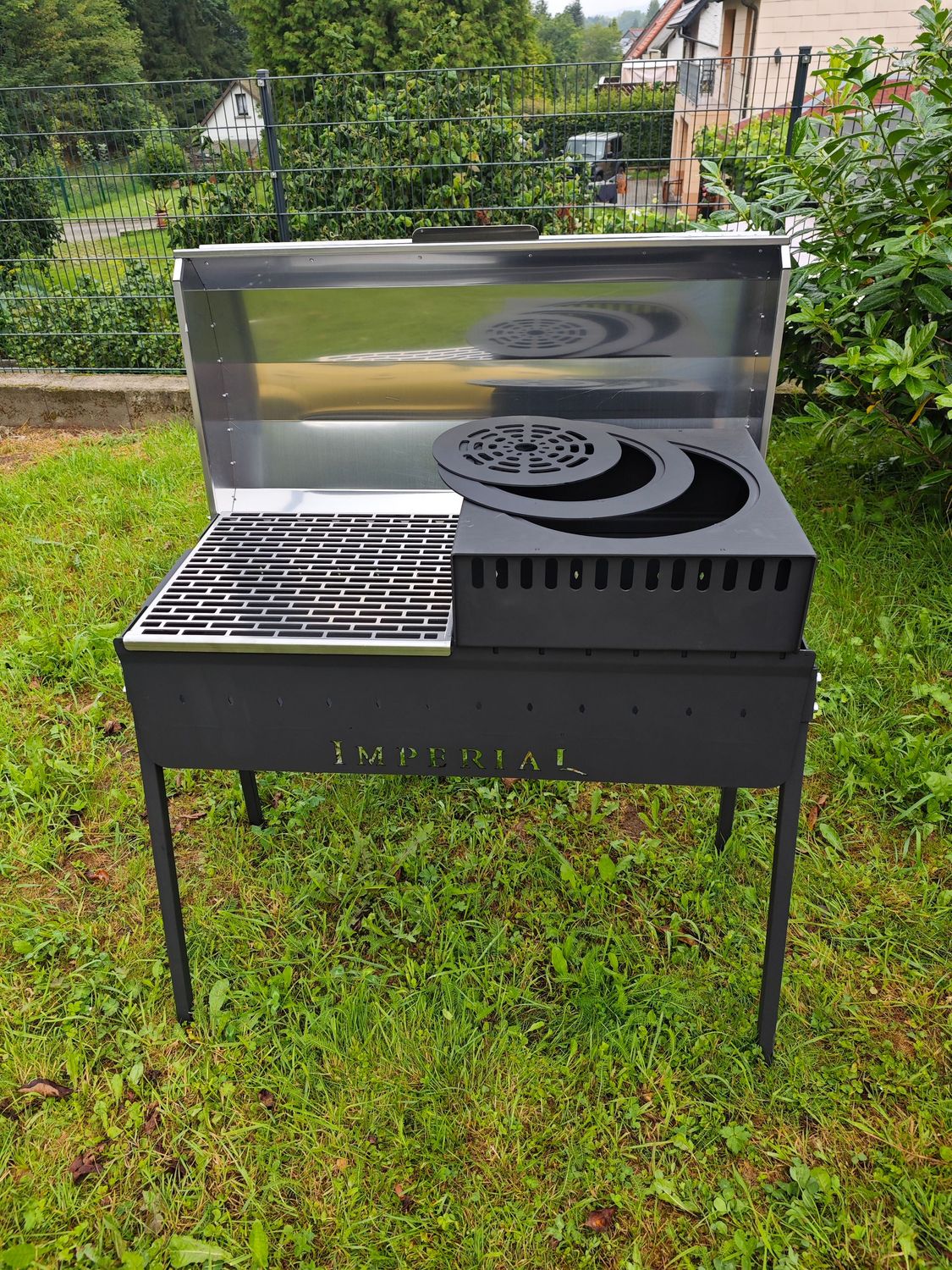 Grillspatel Aus Edelstahl, 40 Cm – 3-in-1 Mit Silikongriff, Scharfer Klinge & Flaschenöffner