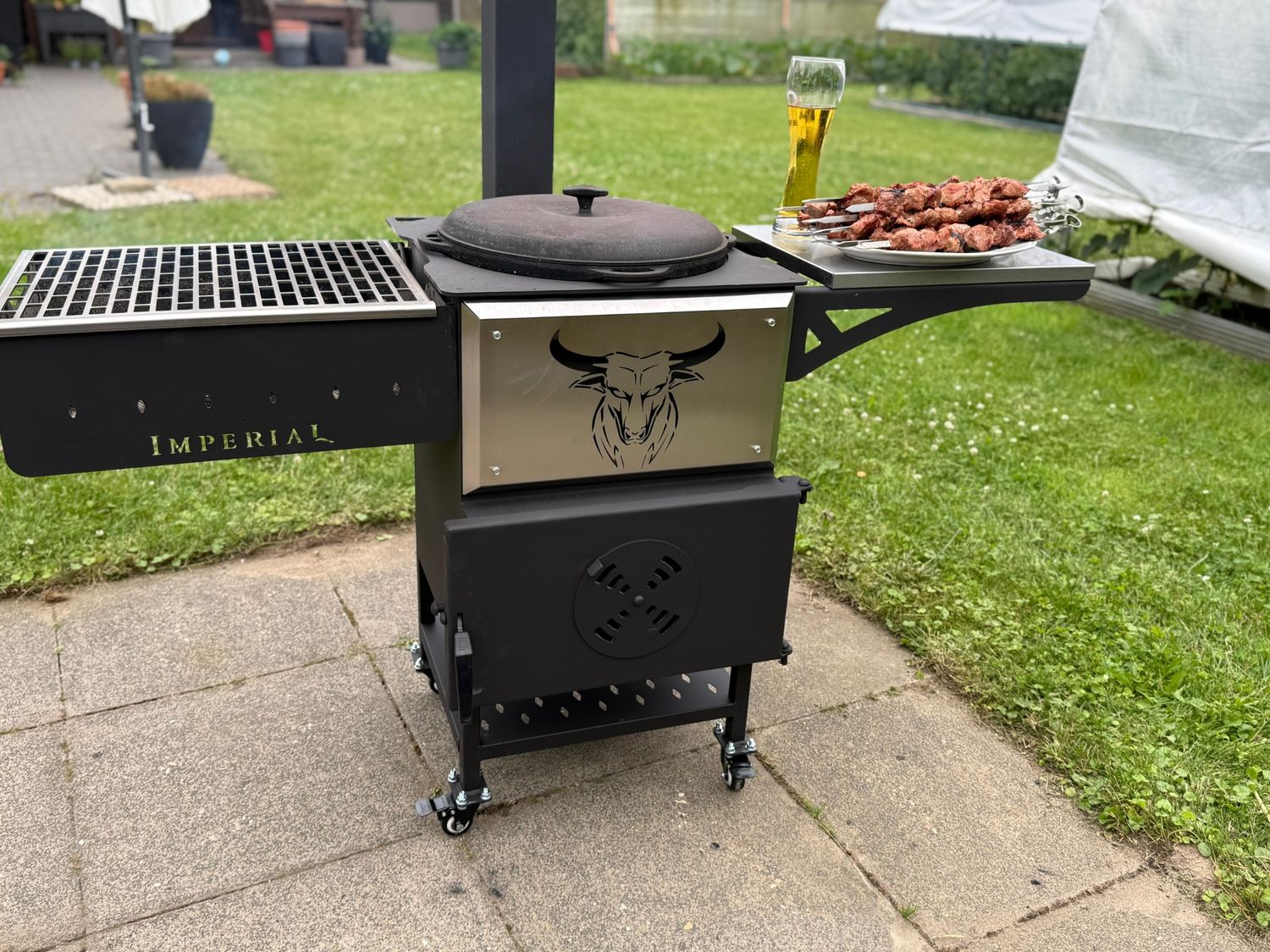 Grillofen 2in1 Mangal-Utschag. Ofen. Holzofen  und Schaschlik Mangal Grill