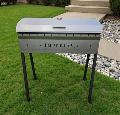 Grill Mangal Edelstahl 35x70cm