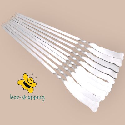 Grillspieße Schaschlikspieße Edelstahlspieße Kebabspieße Schampura 3mm stark Grillspieße Schaschlikspieße Edelstahlspieße Kebabspieße Schampura 3mm stark