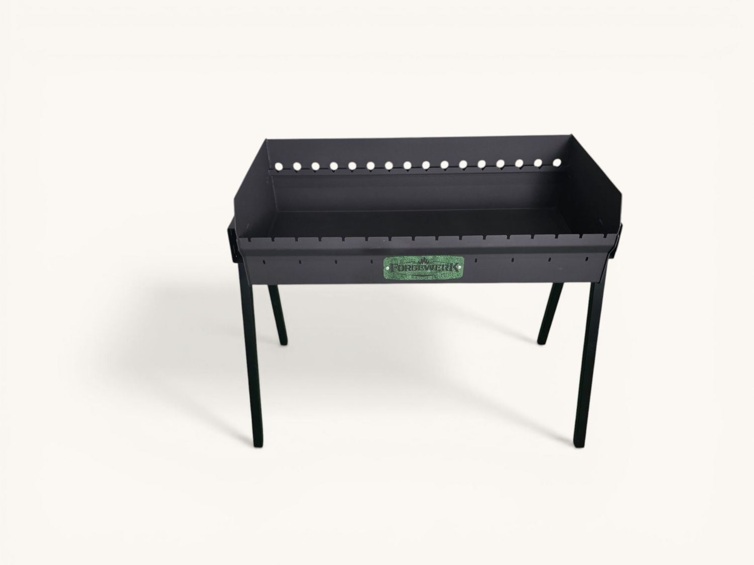 FORGEWERK Grill Mangal,3mm Stahl, 30x70cm, Grill auf Spießen ,Kochen im Topf und Pfane, Grill auf Rost, Variante: Mangal ohne Aufsätze