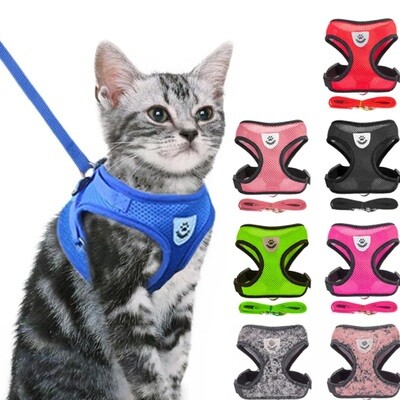 Cat Harness Vest | Walking Lead For Small Pets
