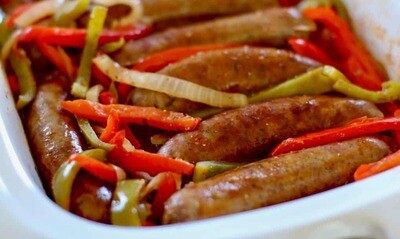 Smokin&#39; Summer Pecan Smoked Sausage and Peppers