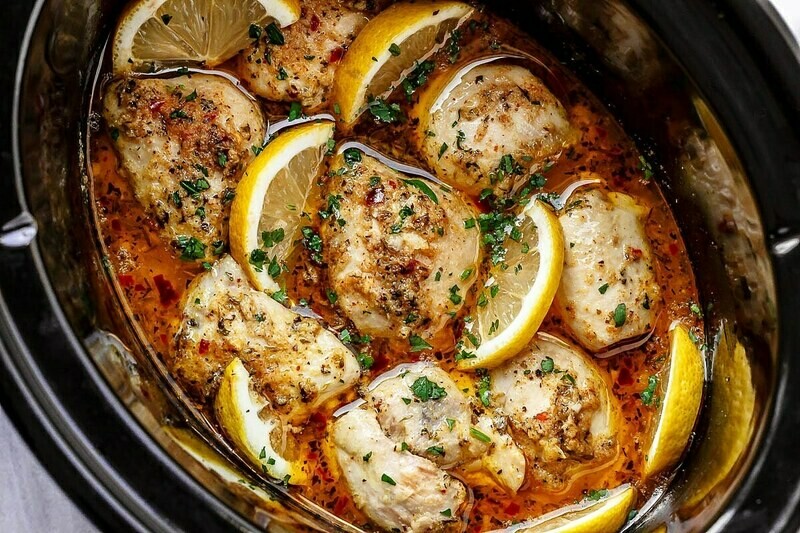 San Diego Lemon Chicken with Baby Spinach