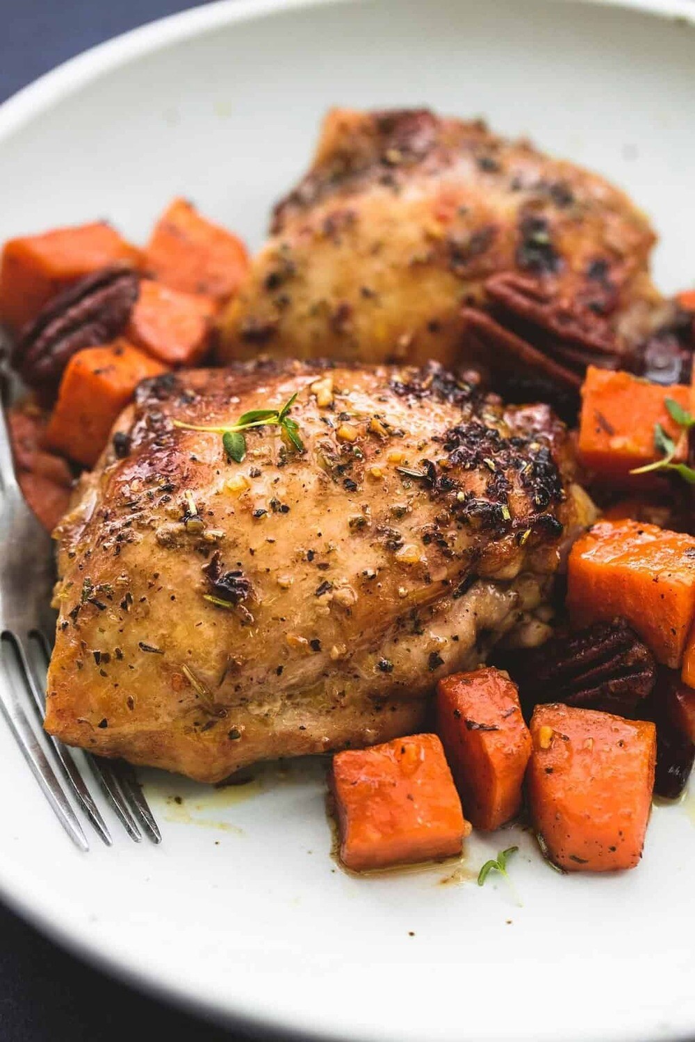 Smokin&#39; Summer Honey Glazed Applewood Smoked BBQ Chicken with Sweet Potatoes