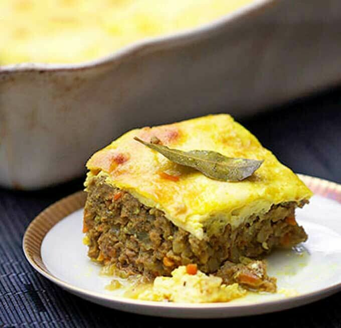 South African Bobotie and Sweet Potatoes