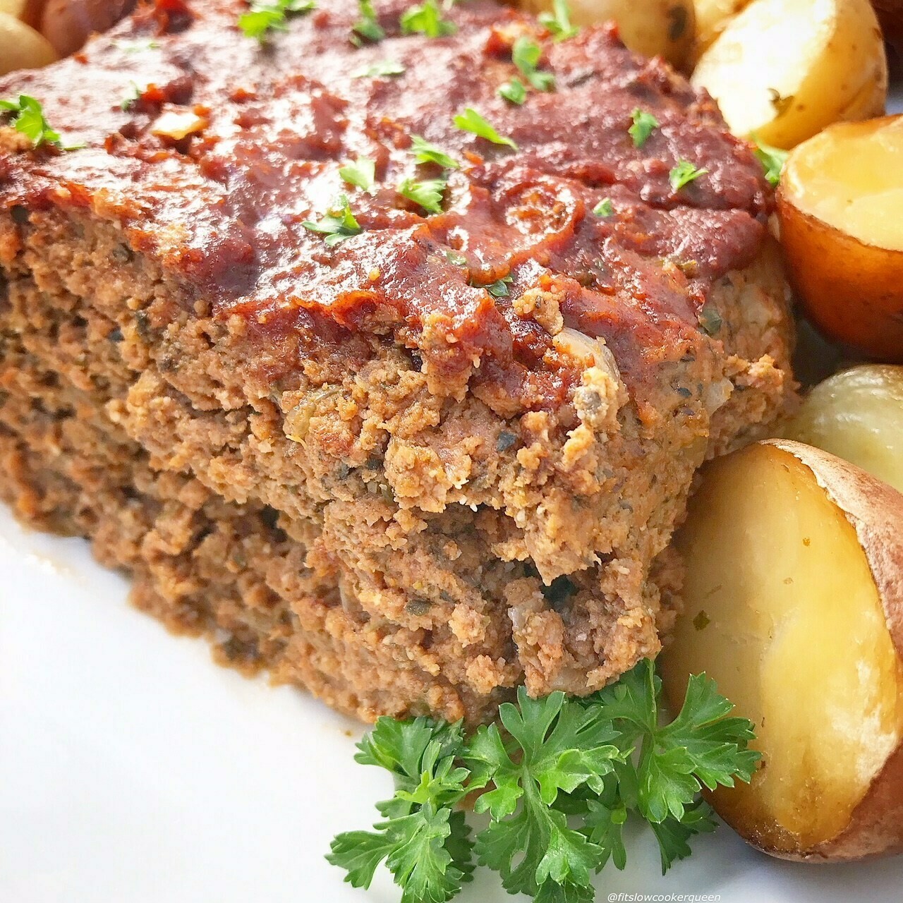 Mission Beach Meatloaf and Sweet Potatoes