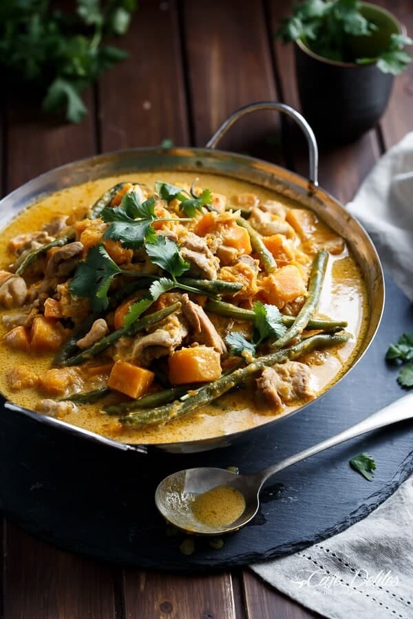 La Jolla Cove Curry Beef/Lamb/Chicken/Shrimp/Tofu and Green Bean