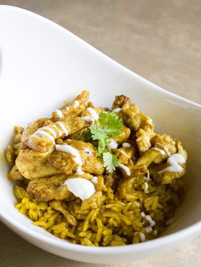 Lazy, Hazy, Crazy Summer Chicken Shawarma with Turmeric Rice/Quinoa