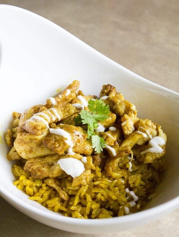 Lazy, Hazy, Crazy Summer Chicken Shawarma with Turmeric Rice/Quinoa