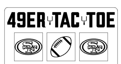 Football Themed Tic-Tac-Toe (Choose your team!) - Free Shipping