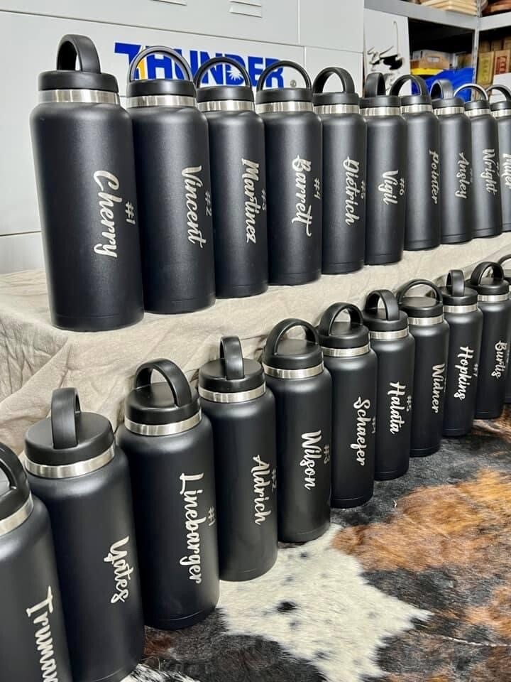 Sports Team Special! - Custom Engraved 32oz. Water Bottles
