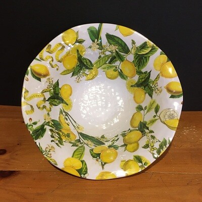 Lovely Lemons Melamine Serving Bowl