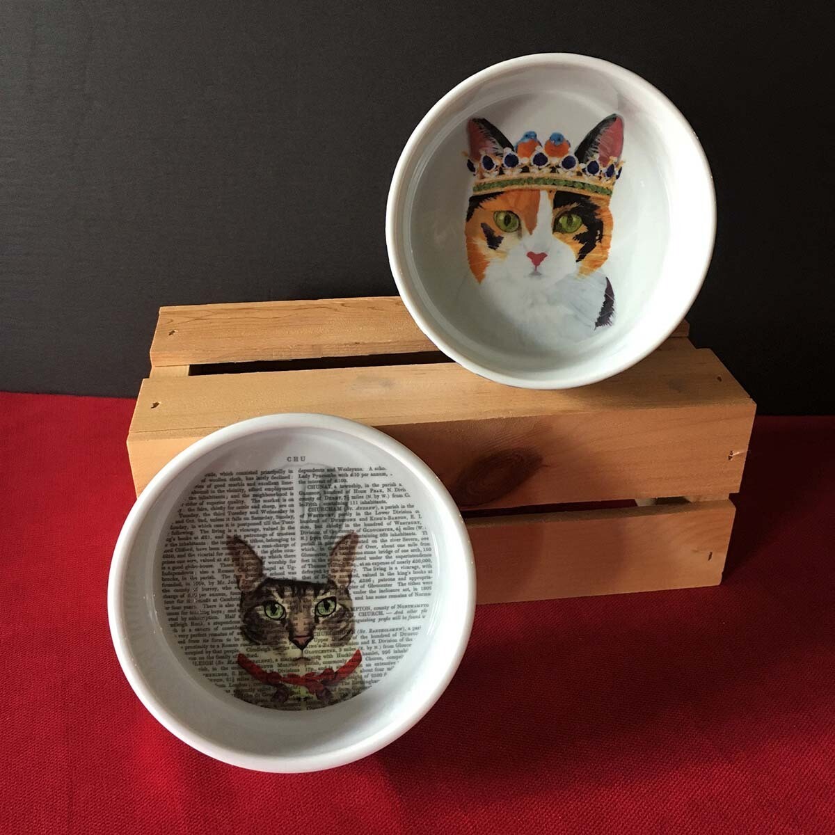 Cat Water & Feed Bowls