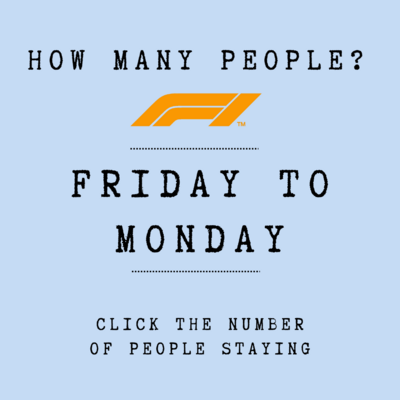 How many people - Arrive from FRIDAY & stay till Monday - COST SHOWN IS PER PERSON