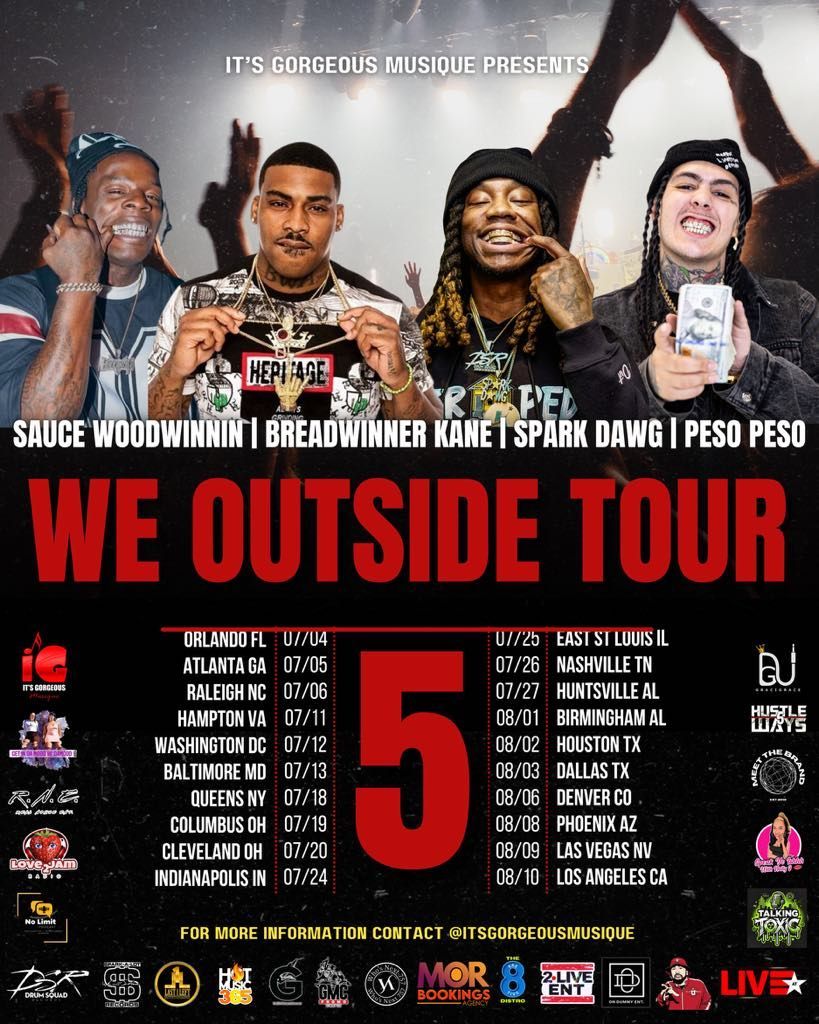 We Outside Tour Pt. 5 : Breadwinner Kane & Spark Dawg & Sauce WoodWinnin & Peso Peso & Mikey Polo