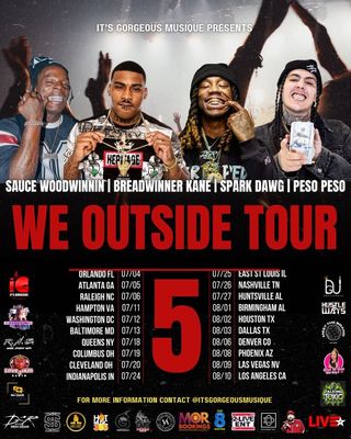 We Outside Tour Pt. 5 : Breadwinner Kane & Spark Dawg & Sauce WoodWinnin & Peso Peso & Mikey Polo