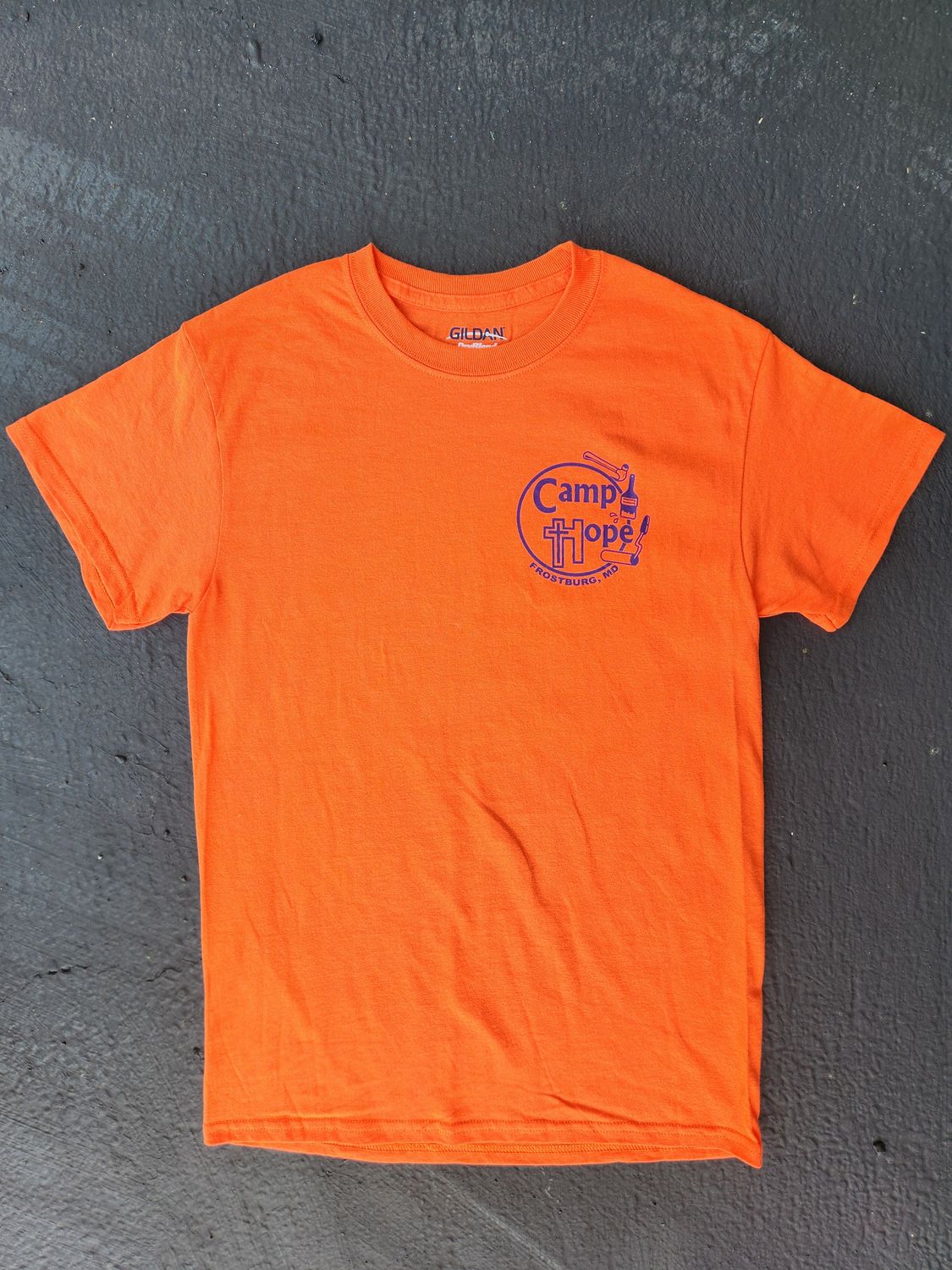 Orange with Purple Logo