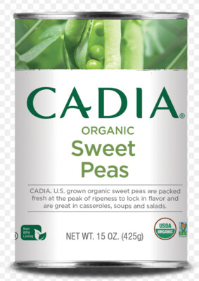 Organic Sweet Peas (can)