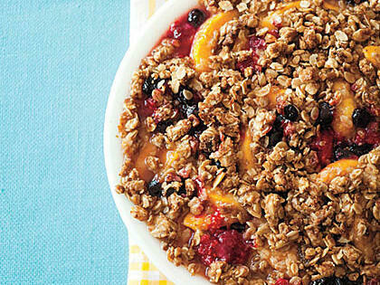 Peach Berry Crumble