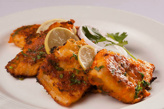 Fish Mahi Tikka Kabab 4 peice.