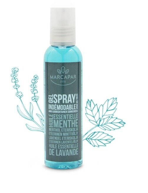 Spray fixant indémodable lavande et menthe fraîche  HUILES ESSENTIELLES DE MENTHE POIVRÉE ET DE LAVANDE