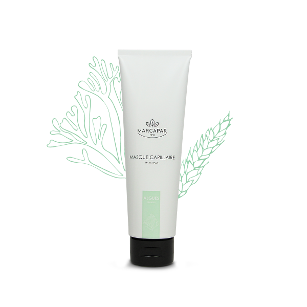 Le Masque aux Algues Marines adoucit et démêle les cheveux fins, secs et cassants sans les alourdir. Grâce aux vertus hydratantes de l’algue marine et démêlantes de la protéine de blé. 140ML Le Masque aux Algues Marines adoucit et démêle les cheveux fins, secs et cassants sans les alourdir. Grâce aux vertus hydratantes de l’algue marine et démêlantes de la protéine de blé. 140ML