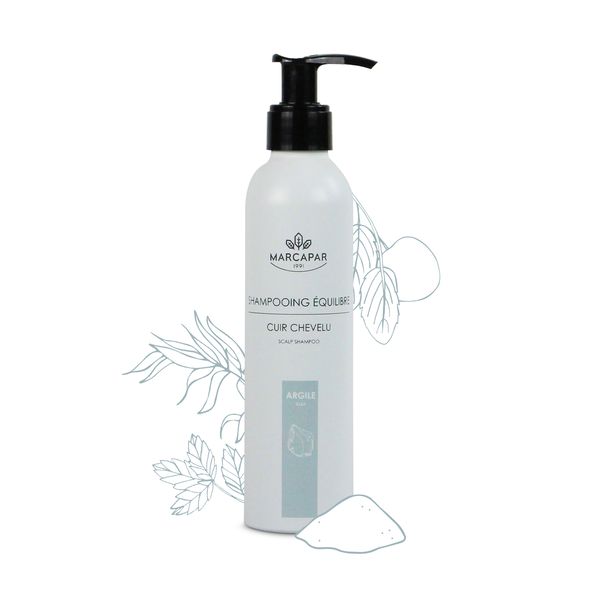 Le Shampooing Équilibre est composé de kaolin connu pour absorber l’excès  de sébum et d’écorce de jujubier, un actif antipelliculaire. Il aide à éliminer les  impuretés du cuir chevelu gras 200ML