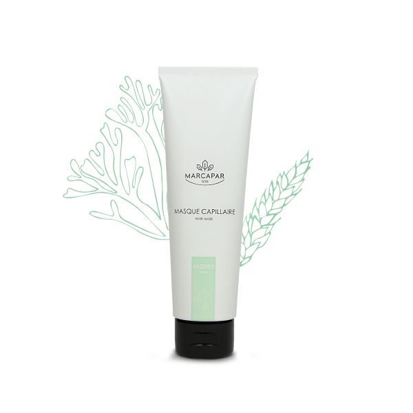 Le Masque aux Algues Marines adoucit et démêle les cheveux fins, secs et cassants sans les alourdir. Grâce aux vertus hydratantes de l’algue marine et démêlantes de la protéine de blé. 140ML Le Masque aux Algues Marines adoucit et démêle les cheveux fins, secs et cassants sans les alourdir. Grâce aux vertus hydratantes de l’algue marine et démêlantes de la protéine de blé. 140ML