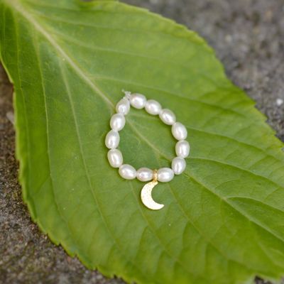 Ring Süsswasserperle &quot;Mond&quot;