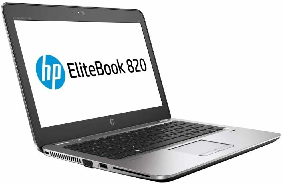 Refurbished HP Elitebook 820 G3 Laptop i5 6th Gen 8GB 256GB M.2 SSD 12.5 inch DOS
