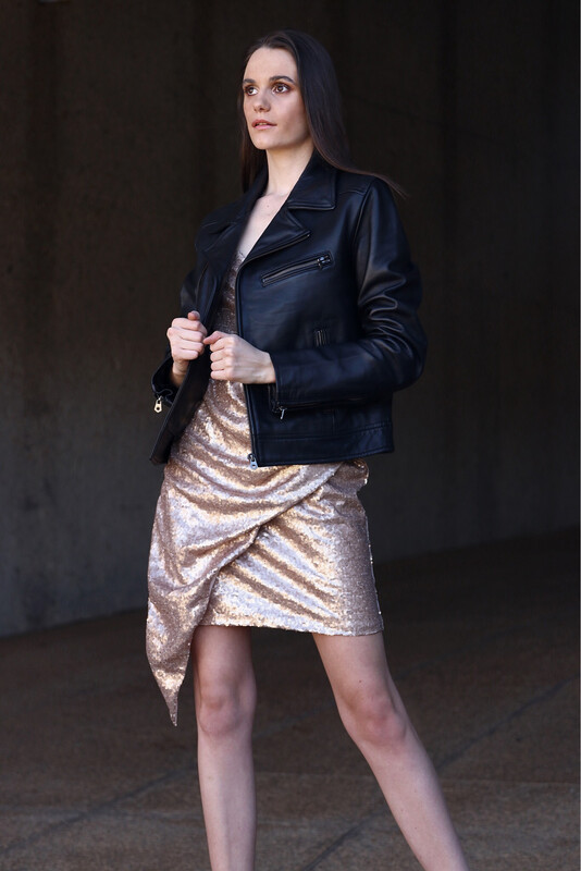 Rose Gold Sequin Dress