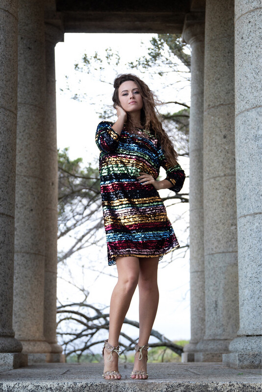 Multicolour Sequin Dress