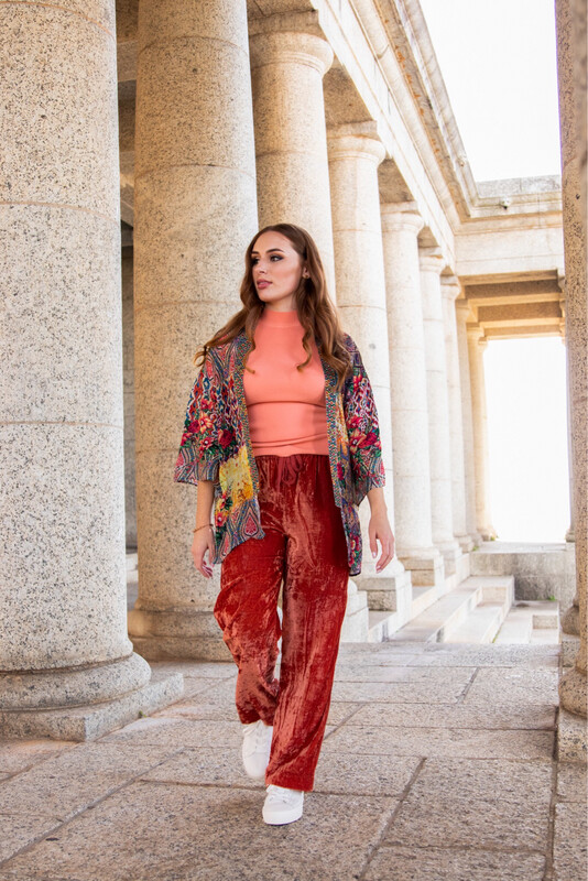 Rust Velvet Pants