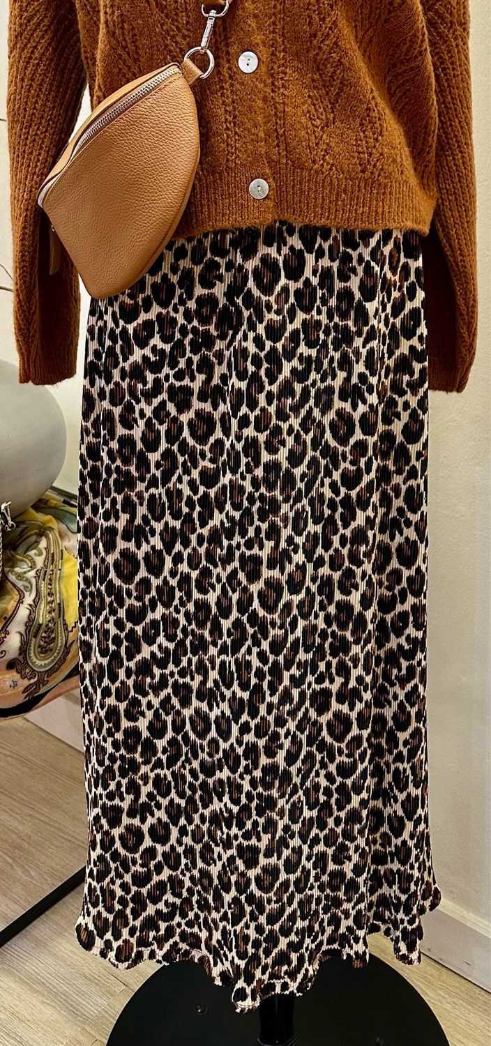 Plisse African Printed Maxi Skirt