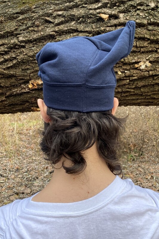 pinched beret, navy
