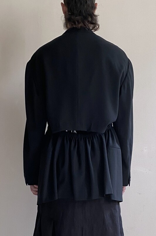reworked window jacket, black