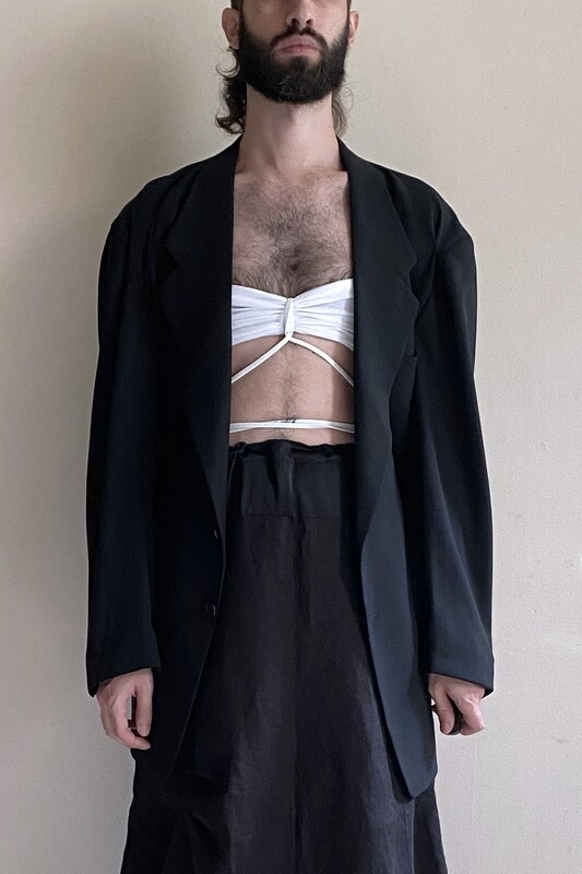 reworked window jacket, black