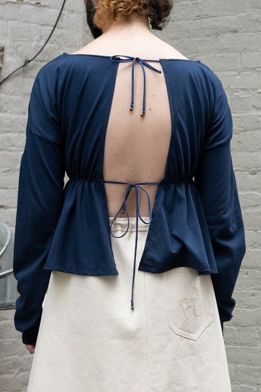 shortgown tee, navy