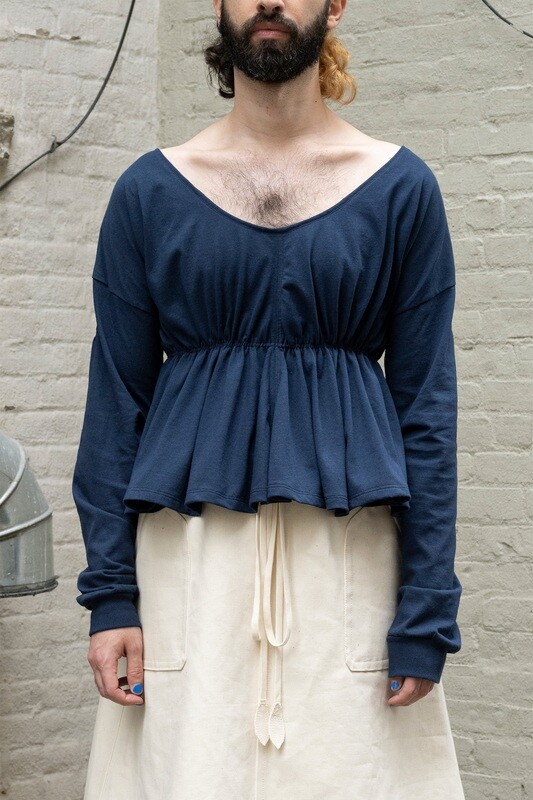 shortgown tee, navy
