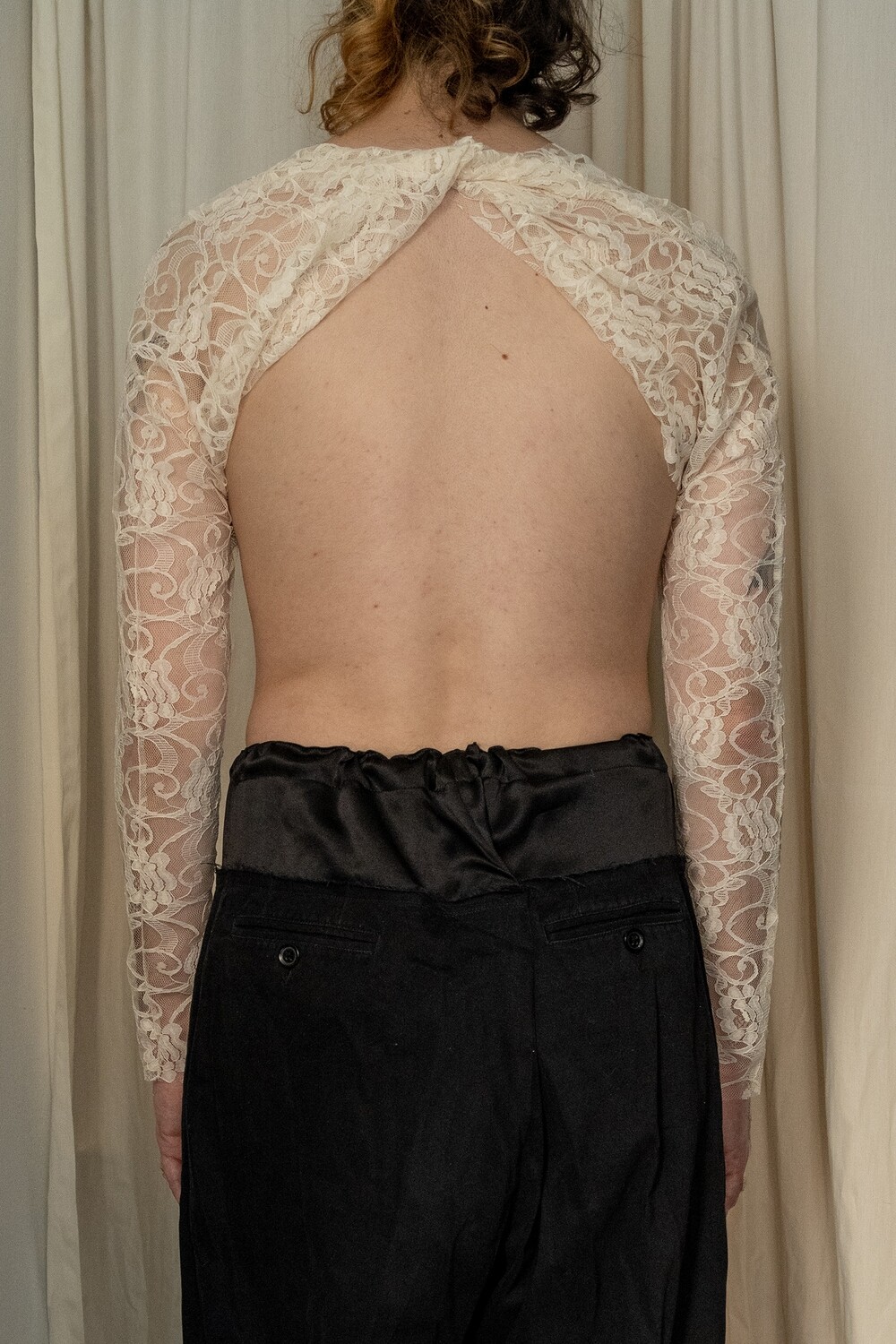lace bolero, ivory