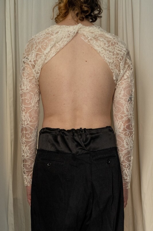 lace bolero, ivory