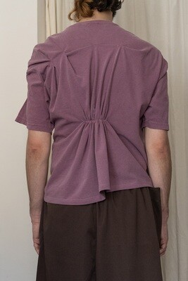 pinched tee, faded berry